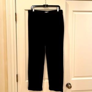 Bailey 44 Size Large Full Length Pull On Ponte Black Pant with Cuff.